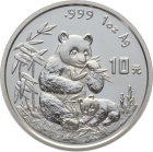 China 10 Yuan 1996 Silber Panda - 1 Unze Feinsilber